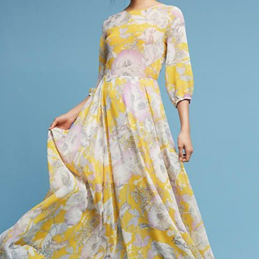 Anthropologie - Yumi Kim Petite Chavri Floral Dress NWOT